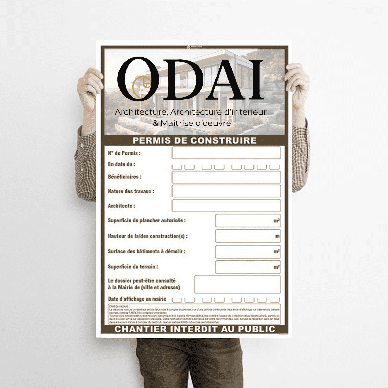 architecte d’intérieur autorisation urbaine